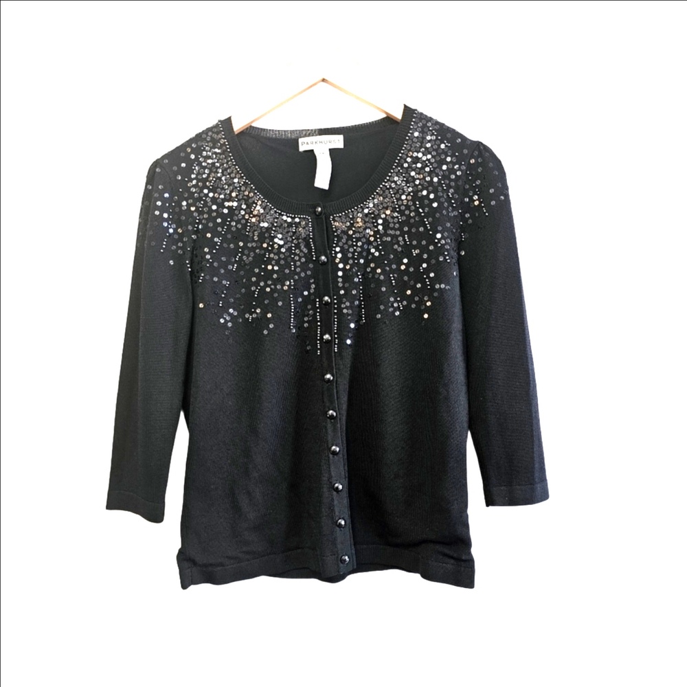 Sparkly 3/4 Sleeve Cardigan